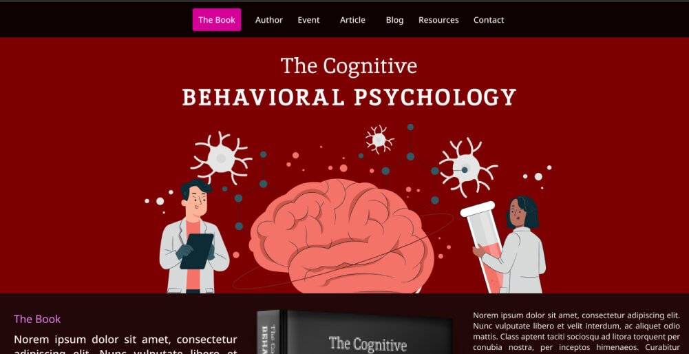 Image of behavioural psychology website